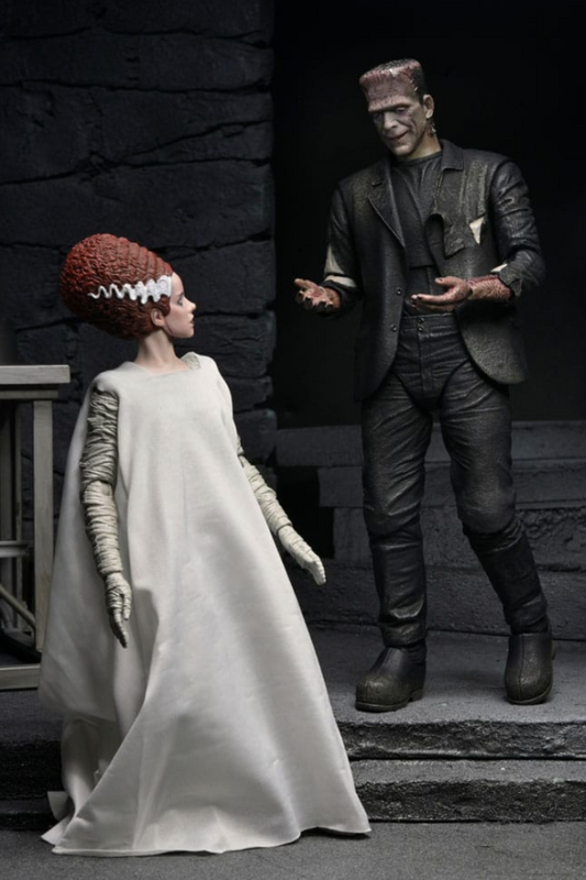 Pack NECA Frankenstein y Bride 18 cm Ultimate 90 aniversario.