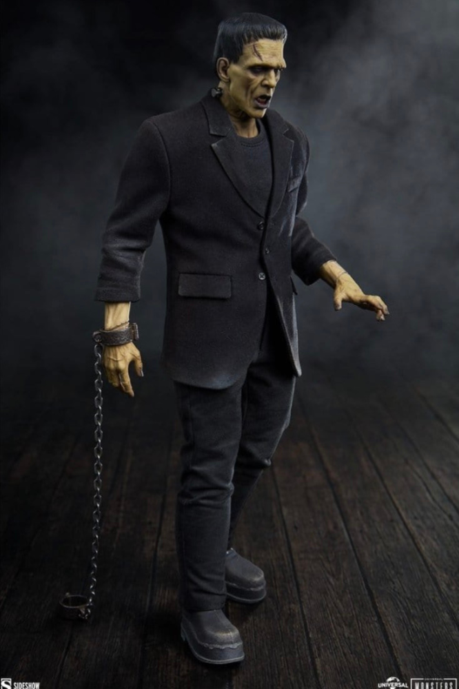 Figura Frankenstein Deluxe Plus Edition 1/6 de Sideshow inspirada en Universal Monsters y Boris Karloff.
