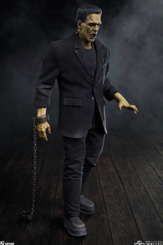 Figura Frankenstein Deluxe Plus Edition 1/6 de Sideshow inspirada en Universal Monsters y Boris Karloff.
