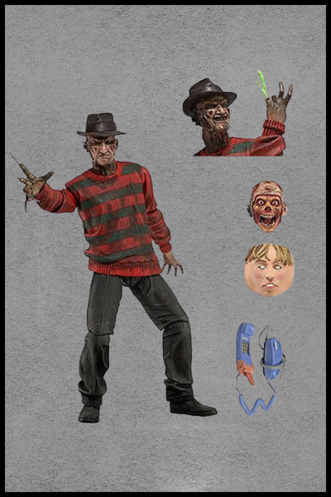 Figura coleccionista de Freddy Krueger 30º aniversario de NECA, 18 cm de altura.