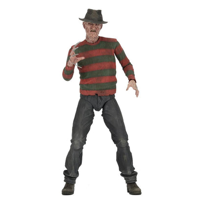 Figura Ultimate Freddy Krueger NECA con cabezas y efectos de fuego incluidos