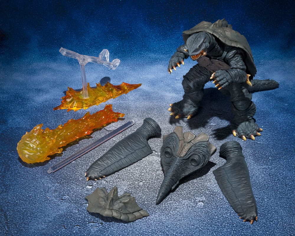 Figura articulada Gamera Tamashii Nations con efecto de fuego