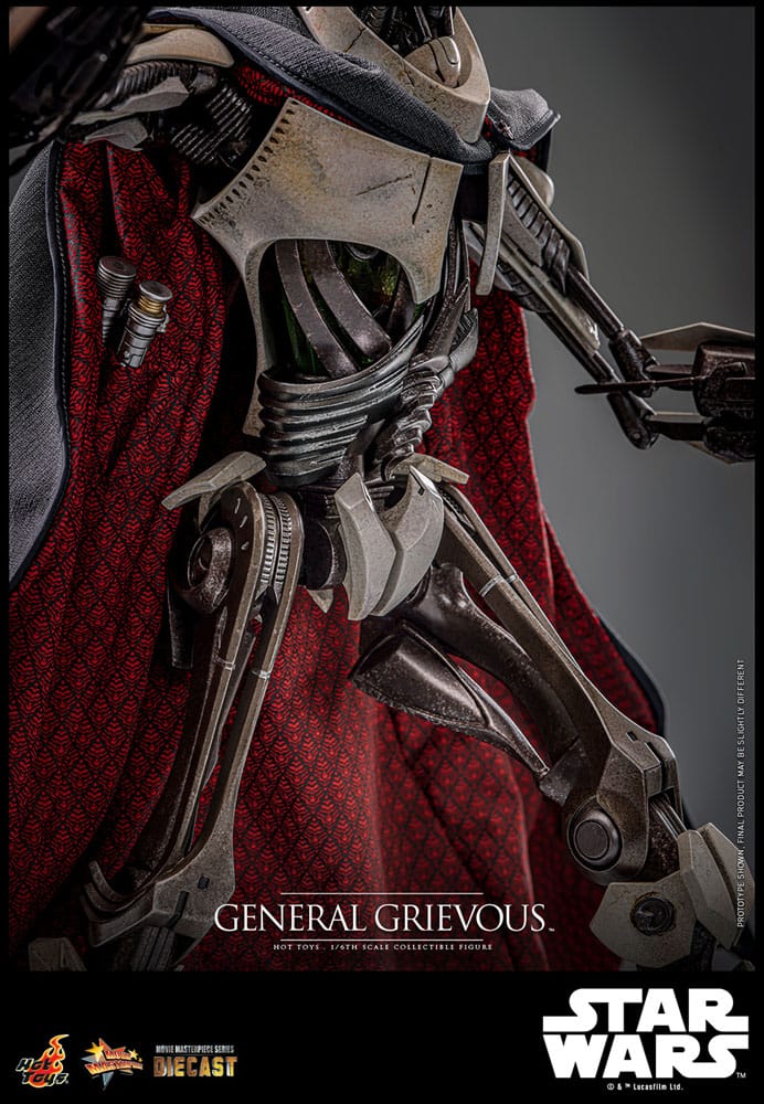 Figura articulada General Grievous en acción con efectos de luz LED