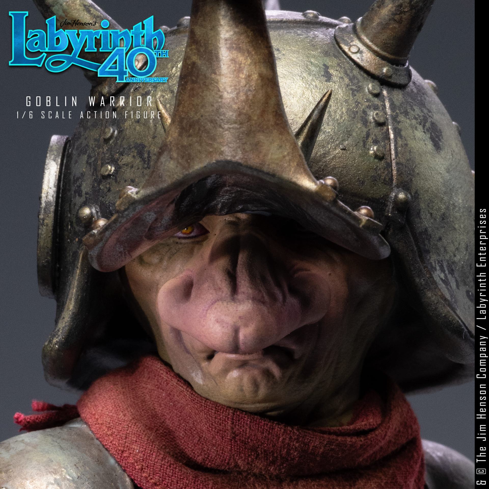 Primer plano de Goblin Warrior Figura 1/6 Labyrinth Kaustic Plastik