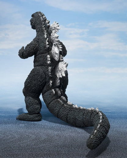 Detalle figura Godzilla 1975 con textura de piel y acabado realista S.H.MonsterArts