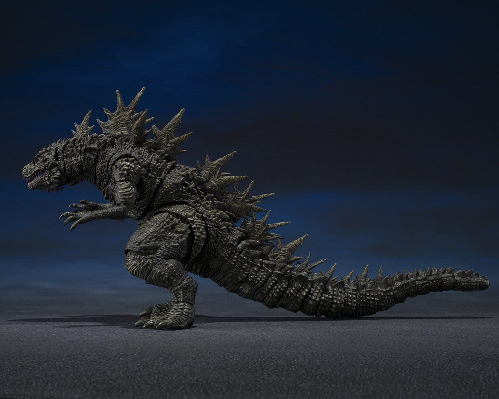 Figura articulada Godzilla 2023 S.H.MonsterArts en pose dinámica