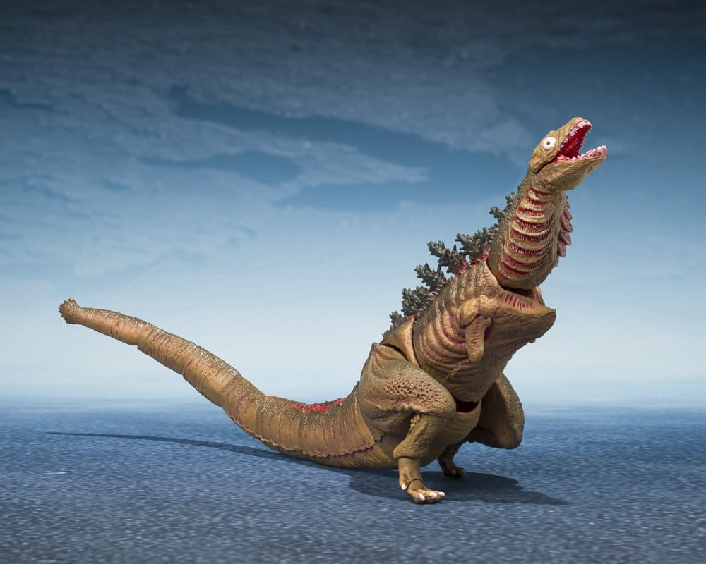 Figura Godzilla 2016 Second Form S.H.MonsterArts con diseño alargado y textura orgánica