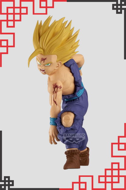 Figura Super Saiyan Gohan Match Makers con pose de combate intensa
