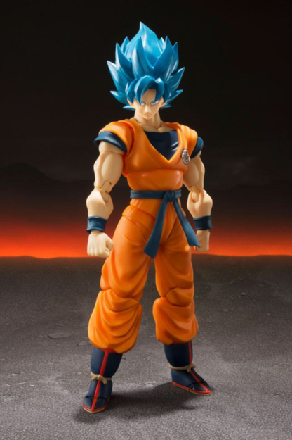 Figura Goku Super Saiyan God Super Saiyan S.H. Figuarts Tamashii Nations 14 cm
