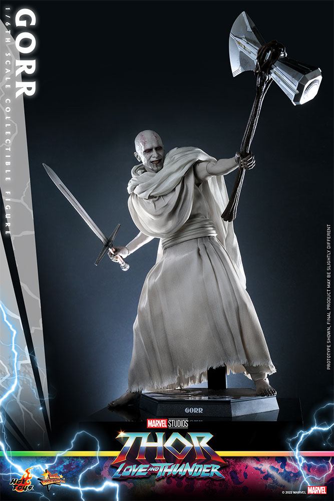 Escultura realista de Christian Bale como Gorr – figura 1/6 Hot Toys Marvel