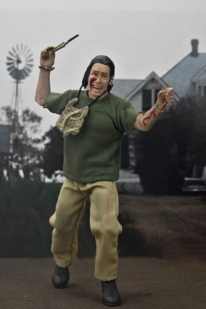 Figura The Hitchhiker NECA con accesorios y ropa de tela La Matanza de Texas