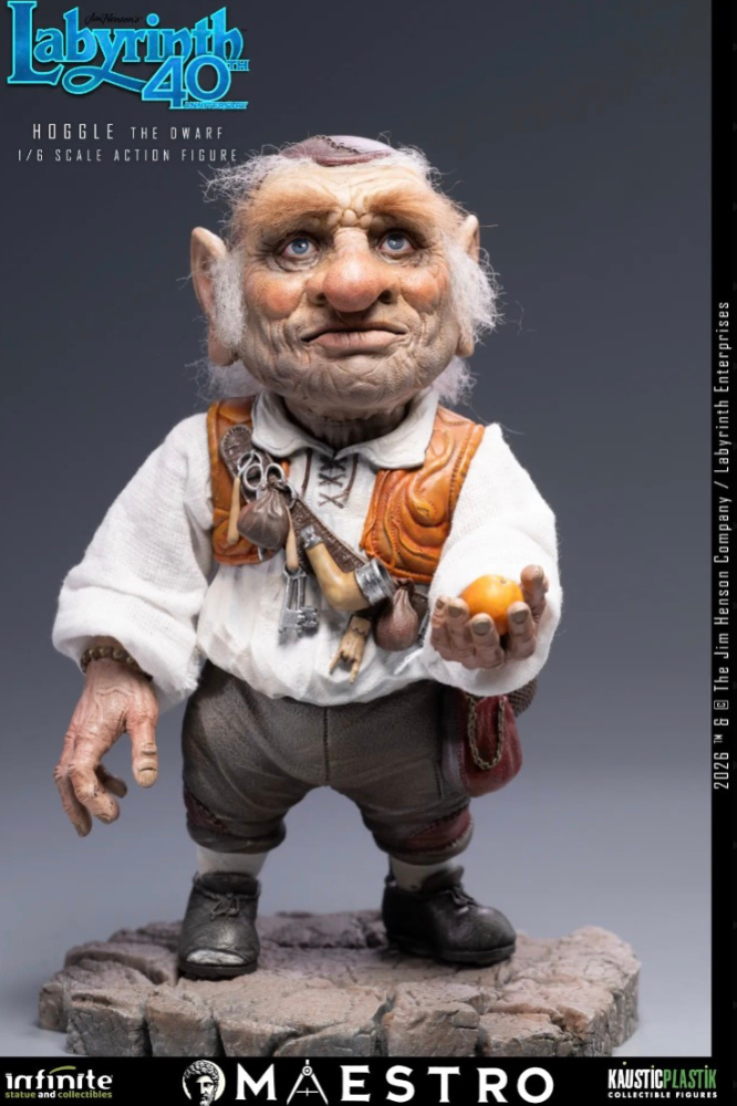 Hoggle The Dwarf Figura 1/6 Labyrinth Kaustic Plastik vista frontal