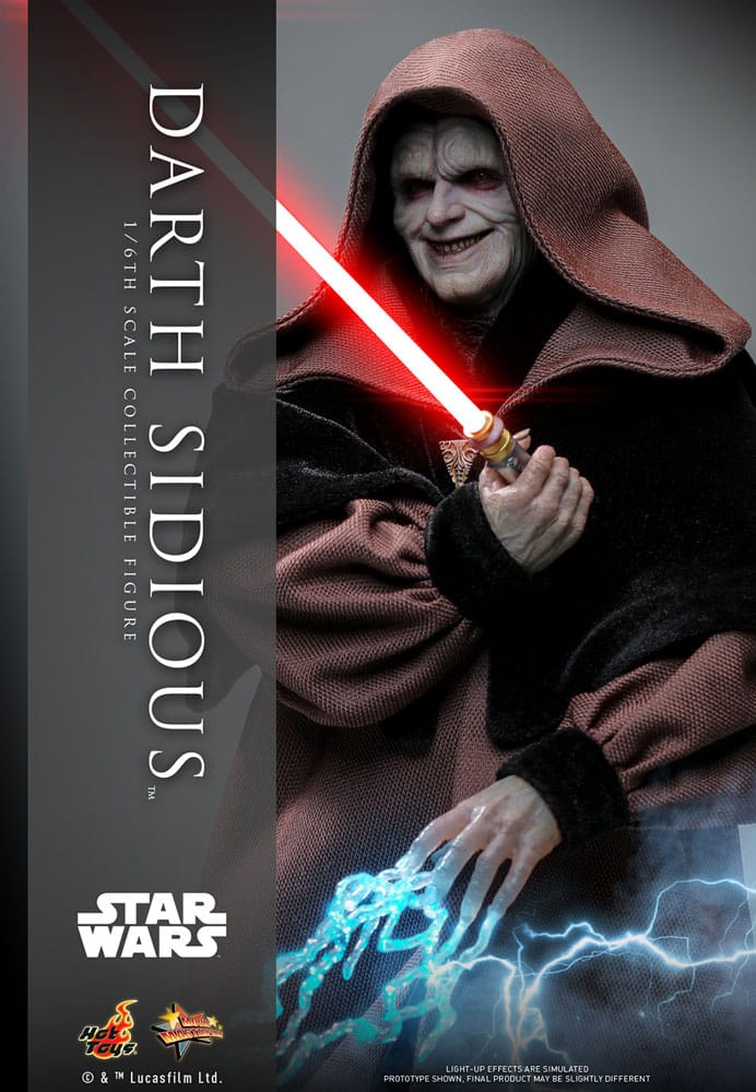 Figura coleccionista Darth Sidious 29 cm Hot Toys Movie Masterpiece