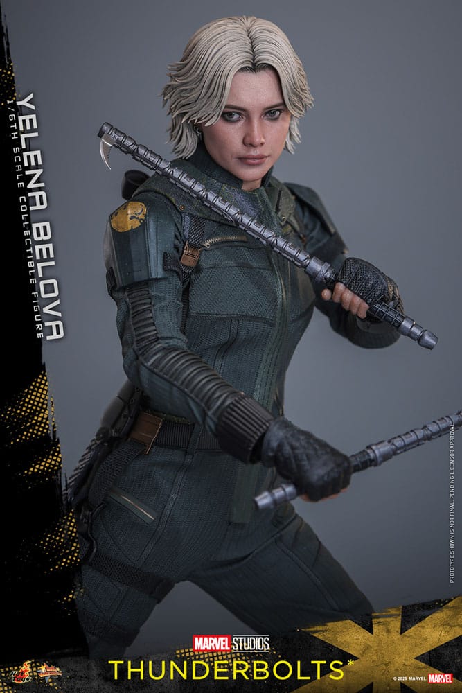 Figura de colección Yelena Belova con armas y traje táctico – Hot Toys Thunderbolts