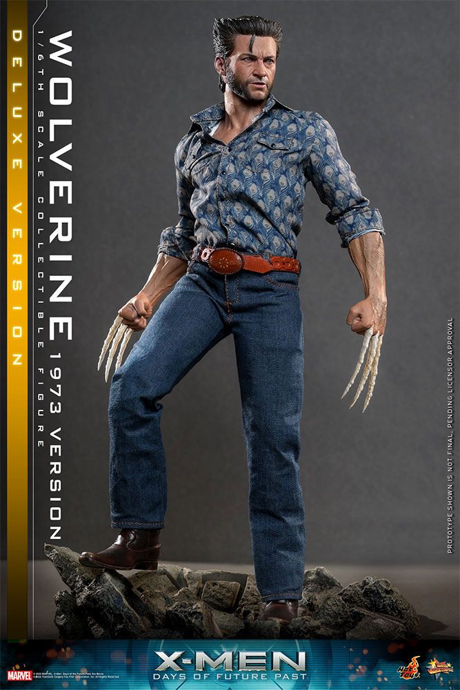 Base diorama con Centinela destruido – Figura Hot Toys Wolverine 1/6