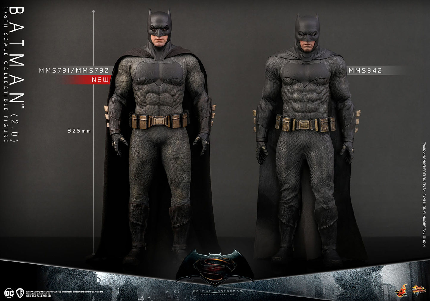 BATMAN – BATMAN V SUPERMAN: DAWN OF JUSTICE – HOT TOYS – (BATMAN 2.0)