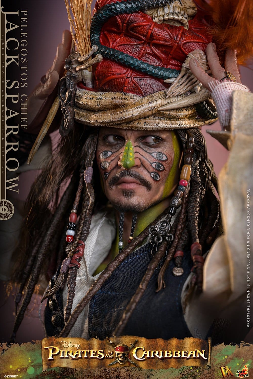 JACK SPARROW (PELEGOSTOS CHIEF) – (HOT TOYS – PIRATAS DEL CARIBE: EL COFRE DEL HOMBRE MUERTO)