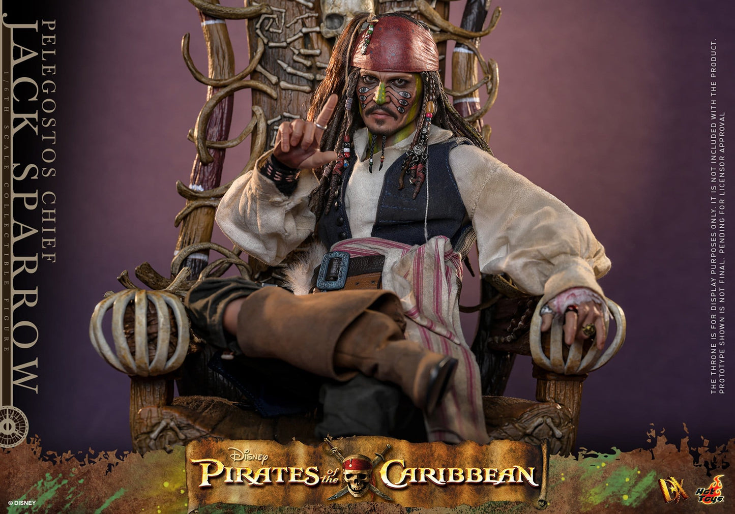 JACK SPARROW (PELEGOSTOS CHIEF) – (HOT TOYS – PIRATAS DEL CARIBE: EL COFRE DEL HOMBRE MUERTO)