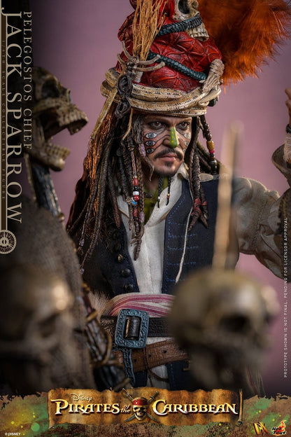 JACK SPARROW (PELEGOSTOS CHIEF) – (HOT TOYS – PIRATAS DEL CARIBE: EL COFRE DEL HOMBRE MUERTO)