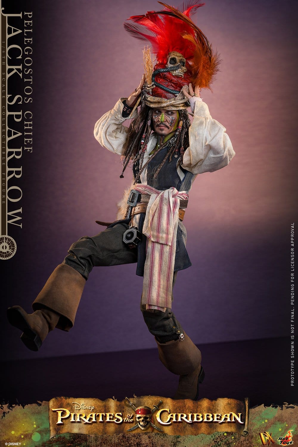 JACK SPARROW (PELEGOSTOS CHIEF) – (HOT TOYS – PIRATAS DEL CARIBE: EL COFRE DEL HOMBRE MUERTO)