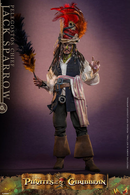 JACK SPARROW (PELEGOSTOS CHIEF) – (HOT TOYS – PIRATAS DEL CARIBE: EL COFRE DEL HOMBRE MUERTO)