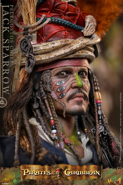 JACK SPARROW (PELEGOSTOS CHIEF) – (HOT TOYS – PIRATAS DEL CARIBE: EL COFRE DEL HOMBRE MUERTO)
