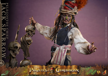 JACK SPARROW (PELEGOSTOS CHIEF) – (HOT TOYS – PIRATAS DEL CARIBE: EL COFRE DEL HOMBRE MUERTO)
