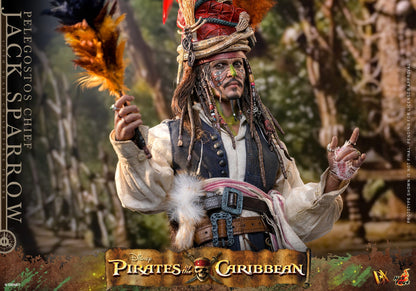 JACK SPARROW (PELEGOSTOS CHIEF) – (HOT TOYS – PIRATAS DEL CARIBE: EL COFRE DEL HOMBRE MUERTO)
