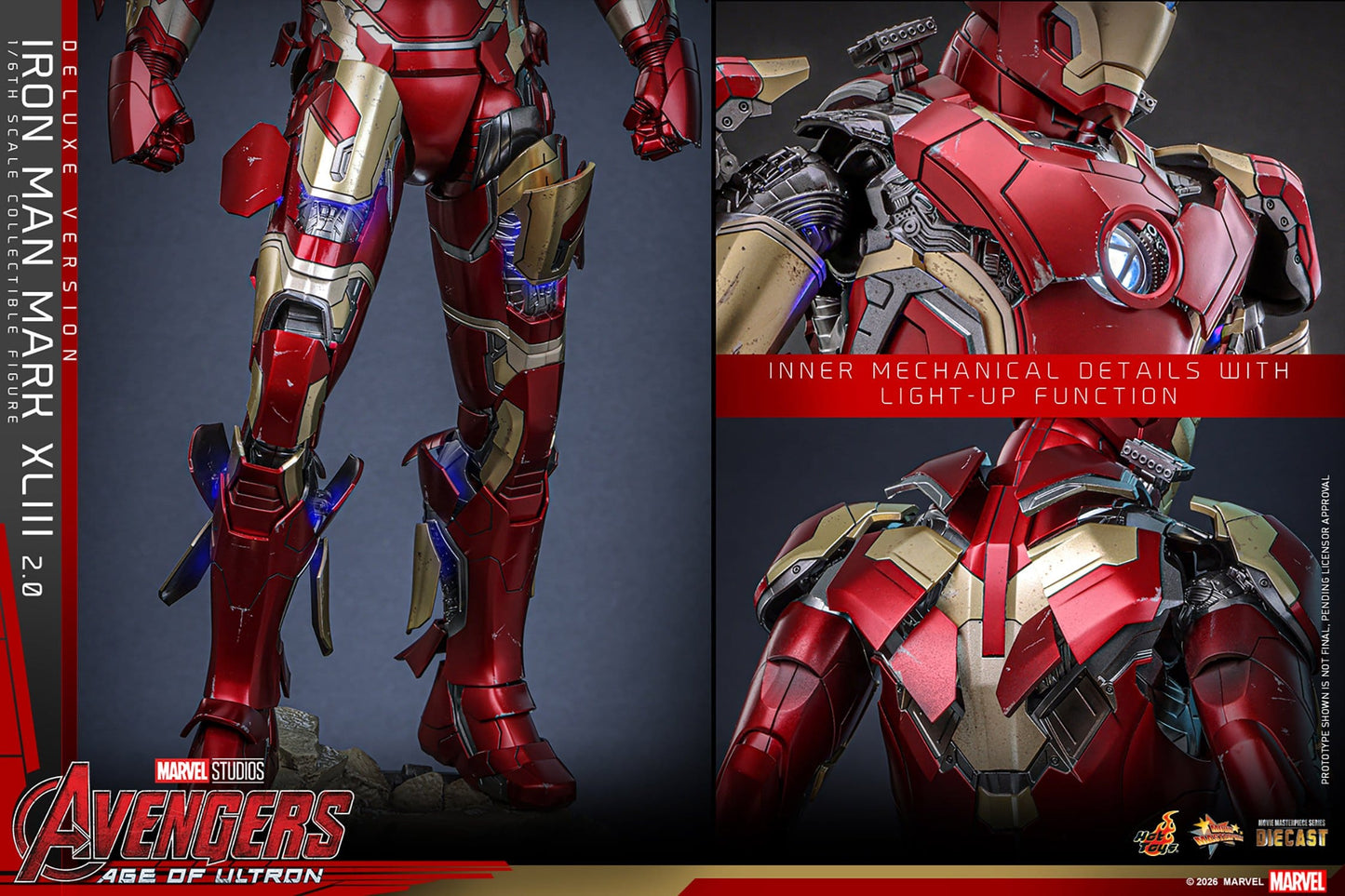 IRON MAN MARK XLIII (2.0) DELUXE VERSION – (HOT TOYS – AVENGERS: AGE OF ULTRON)