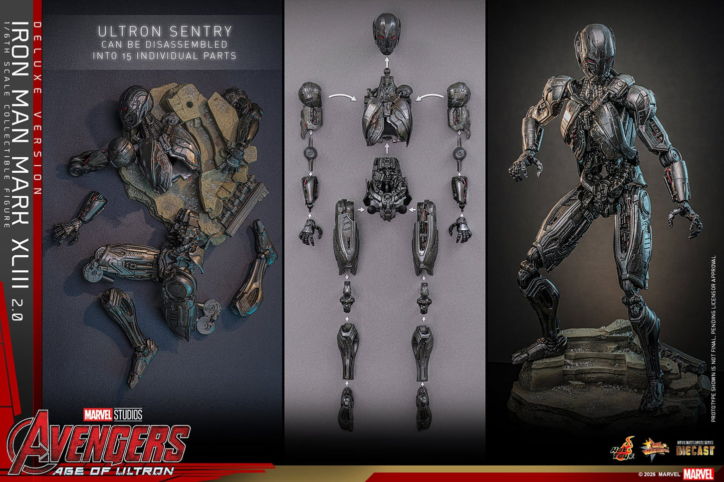 IRON MAN MARK XLIII (2.0) DELUXE VERSION – (HOT TOYS – AVENGERS: AGE OF ULTRON)