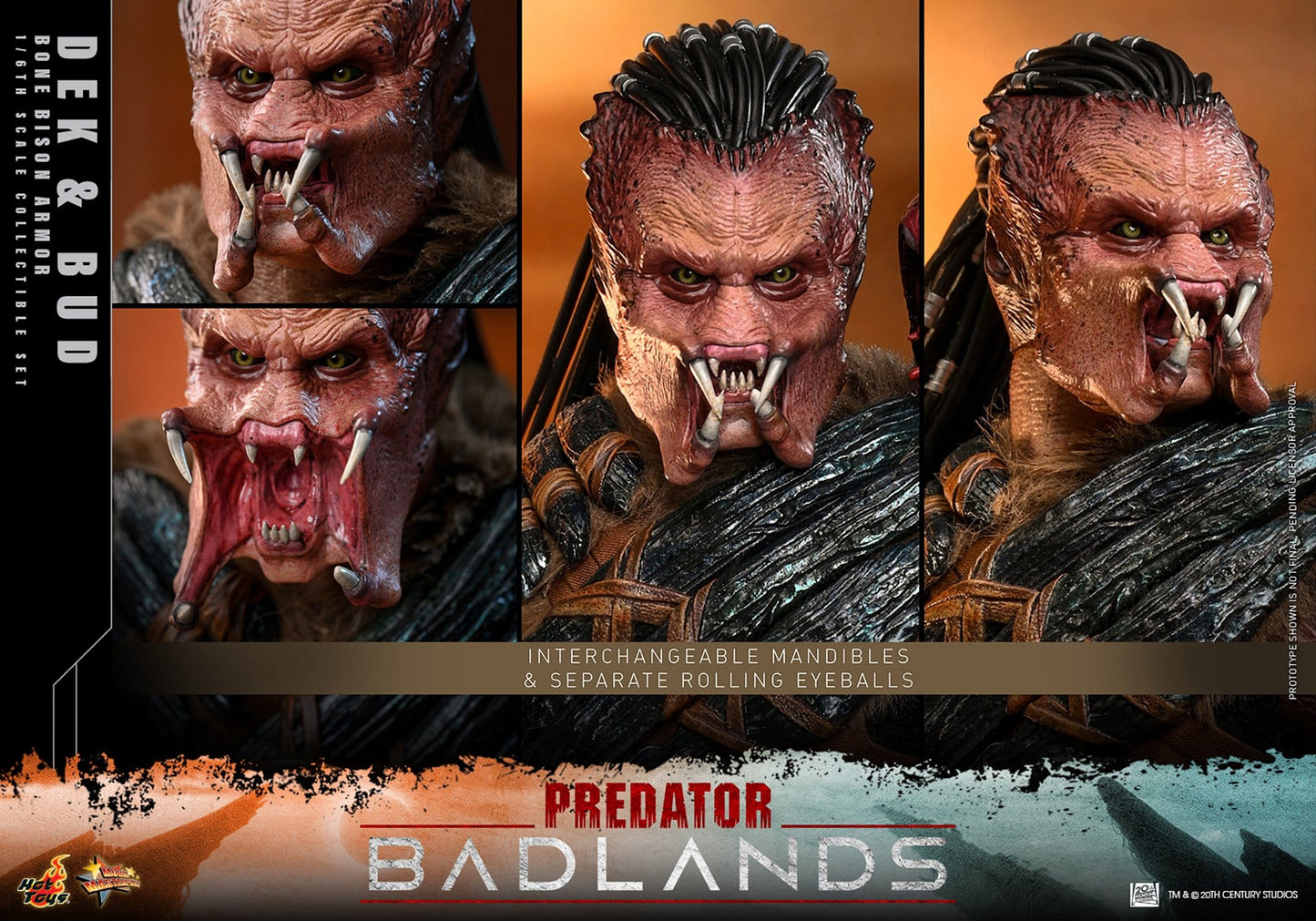 DEK & BUD BONE BISON ARMOR – HOT TOYS 1/6 PREDATOR BADLANDS