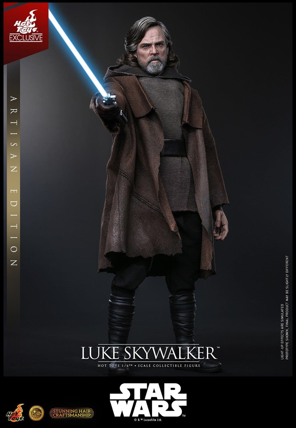 LUKE SKYWALKER ARTISAN HOT TOYS 1/6 STAR WARS 29 CM