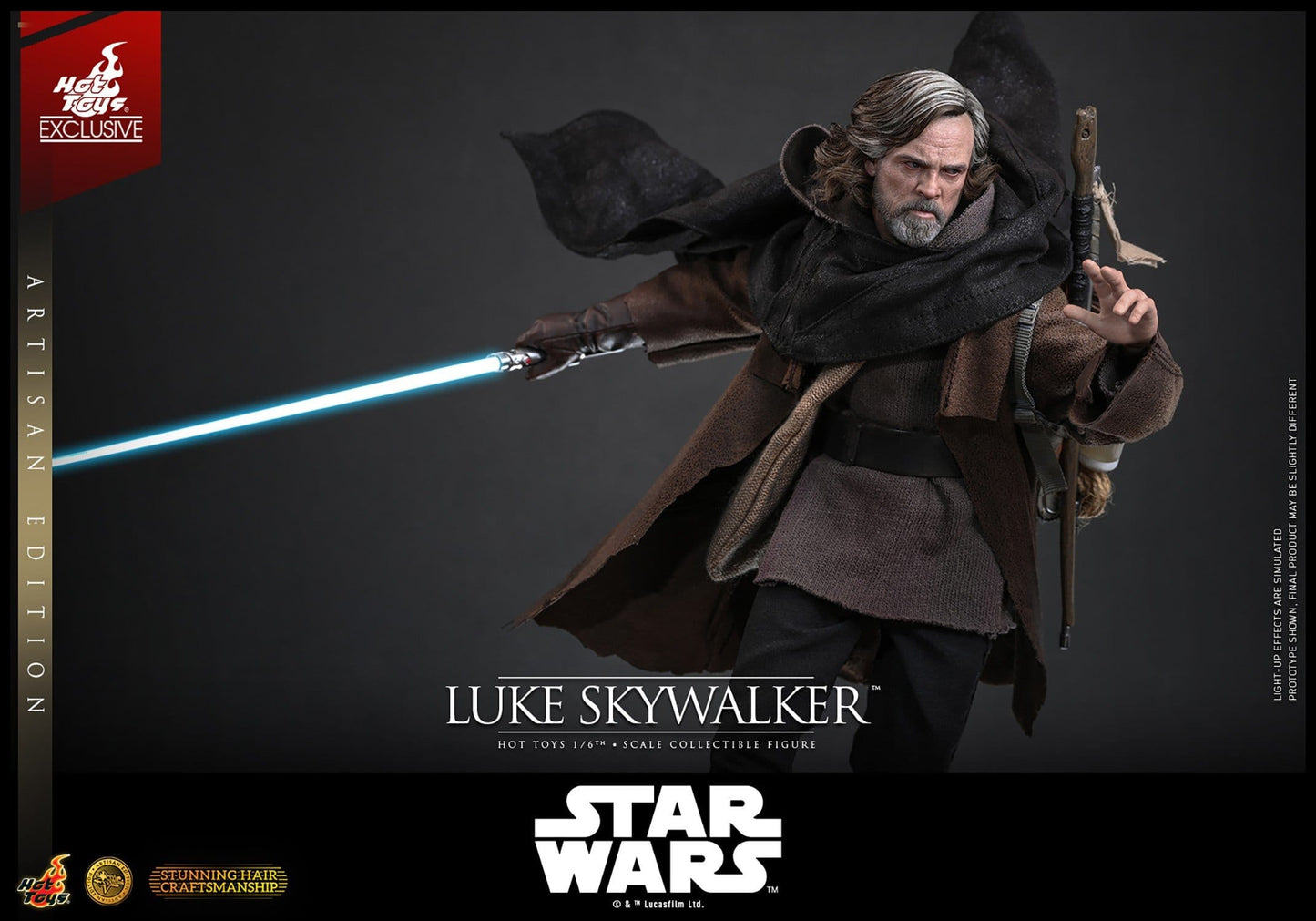 LUKE SKYWALKER ARTISAN HOT TOYS 1/6 STAR WARS 29 CM