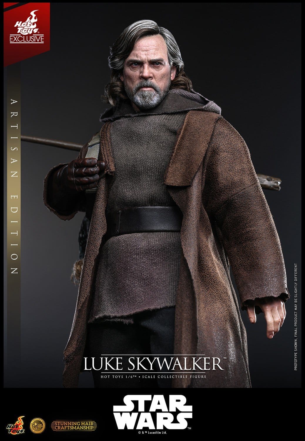 LUKE SKYWALKER ARTISAN HOT TOYS 1/6 STAR WARS 29 CM