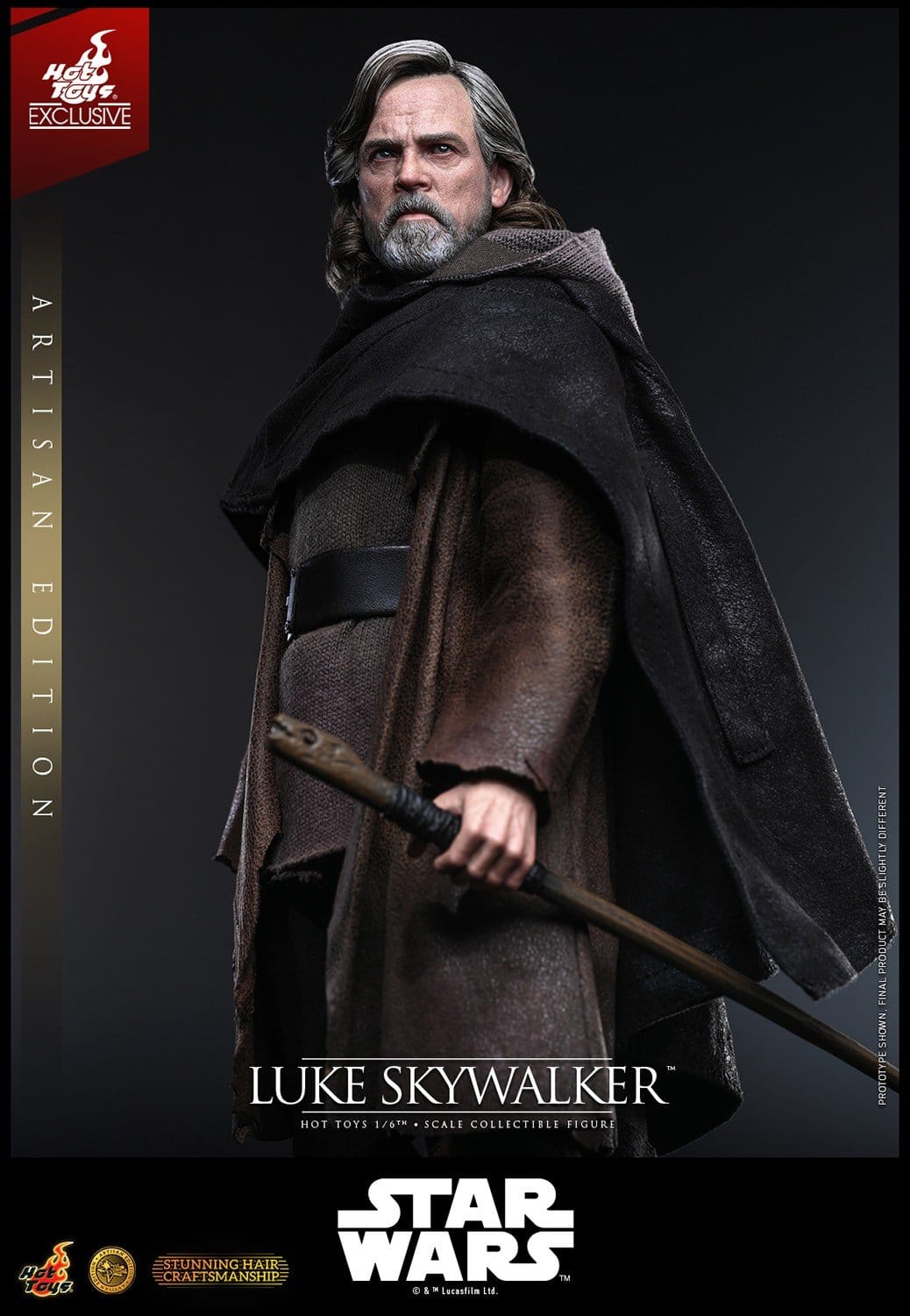 LUKE SKYWALKER ARTISAN HOT TOYS 1/6 STAR WARS 29 CM