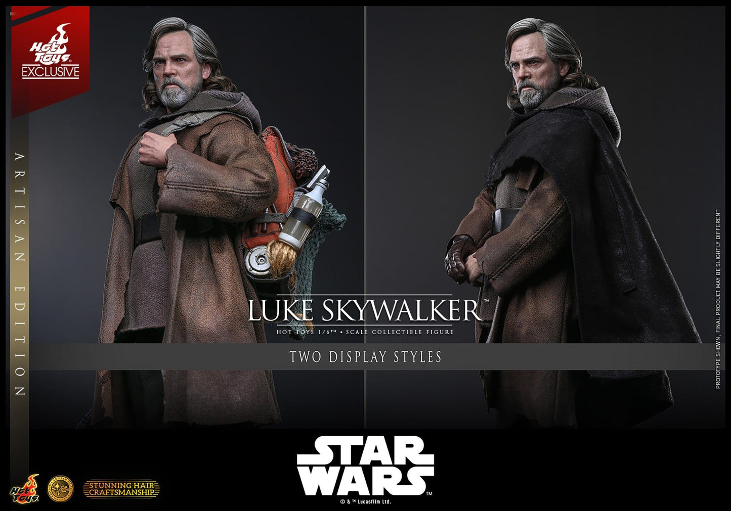LUKE SKYWALKER ARTISAN HOT TOYS 1/6 STAR WARS 29 CM