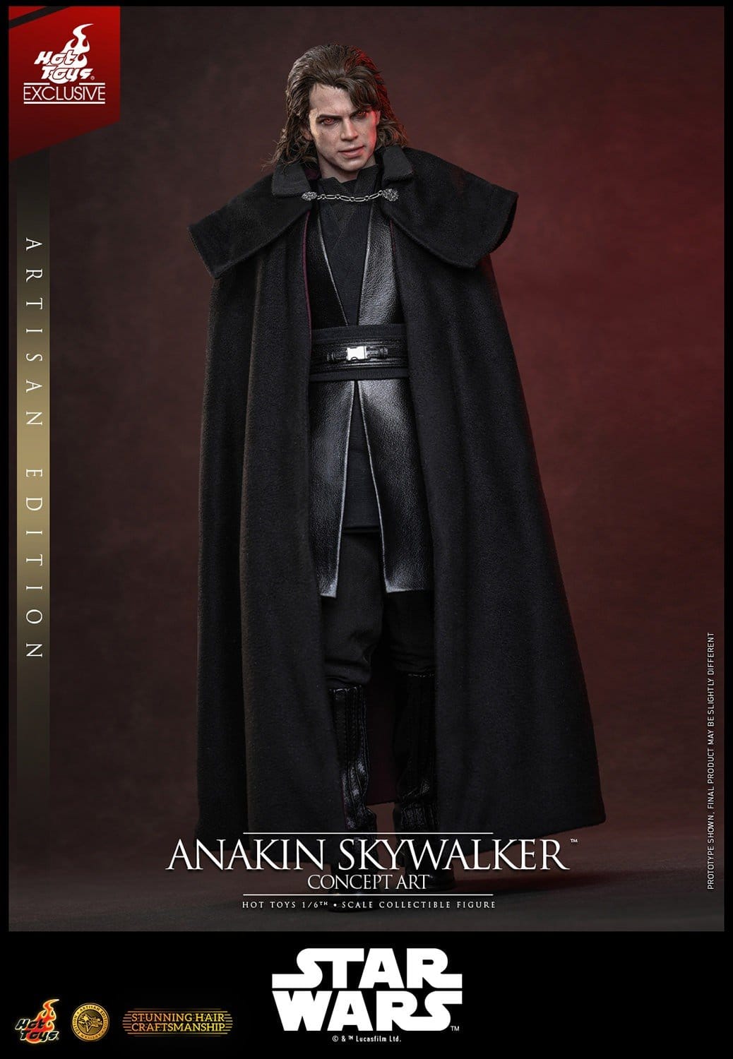 ANAKIN SKYWALKER CONCEPT ART ARTISAN HOT TOYS 1/6 STAR WARS 31 CM