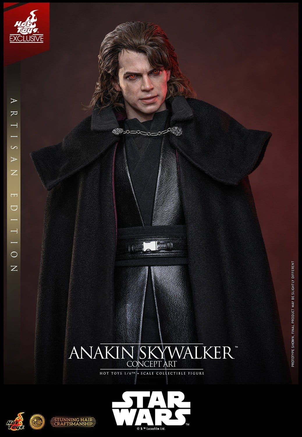 ANAKIN SKYWALKER CONCEPT ART ARTISAN HOT TOYS 1/6 STAR WARS 31 CM