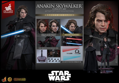 ANAKIN SKYWALKER CONCEPT ART ARTISAN HOT TOYS 1/6 STAR WARS 31 CM