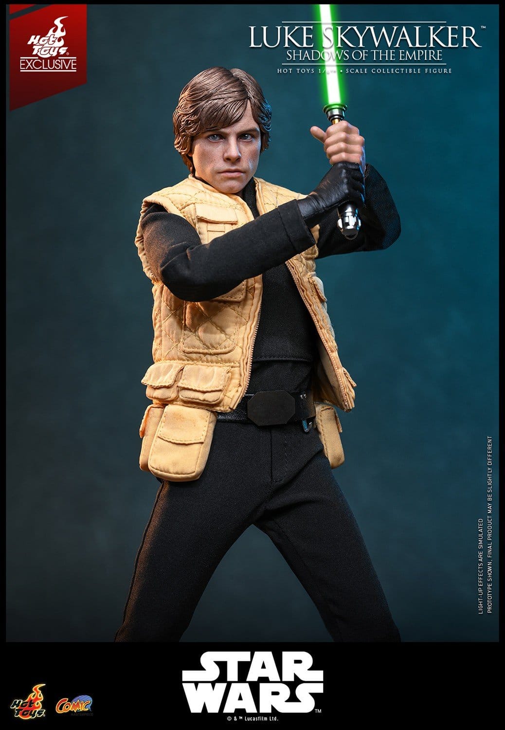 LUKE SKYWALKER SHADOWS OF THE EMPIRE HOT TOYS 1/6 STAR WARS 28 CM