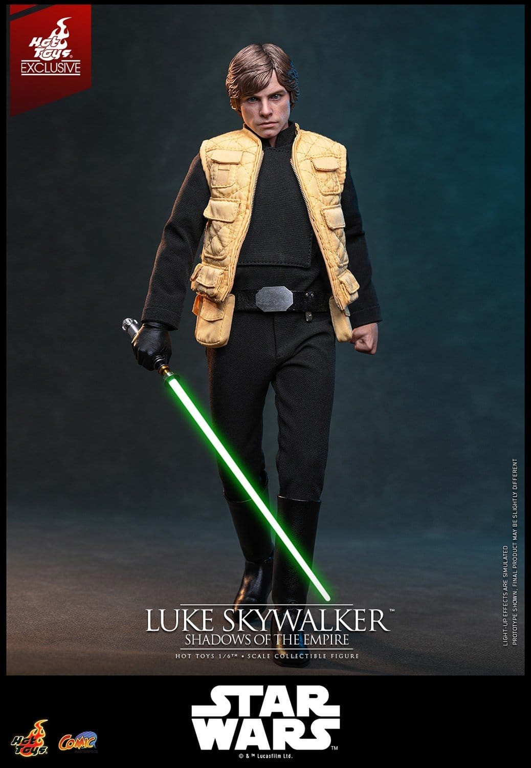LUKE SKYWALKER SHADOWS OF THE EMPIRE HOT TOYS 1/6 STAR WARS 28 CM