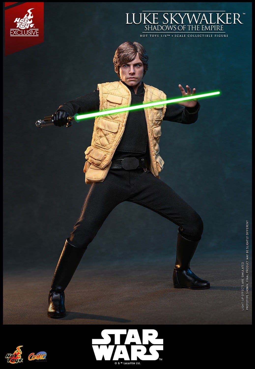 LUKE SKYWALKER SHADOWS OF THE EMPIRE HOT TOYS 1/6 STAR WARS 28 CM