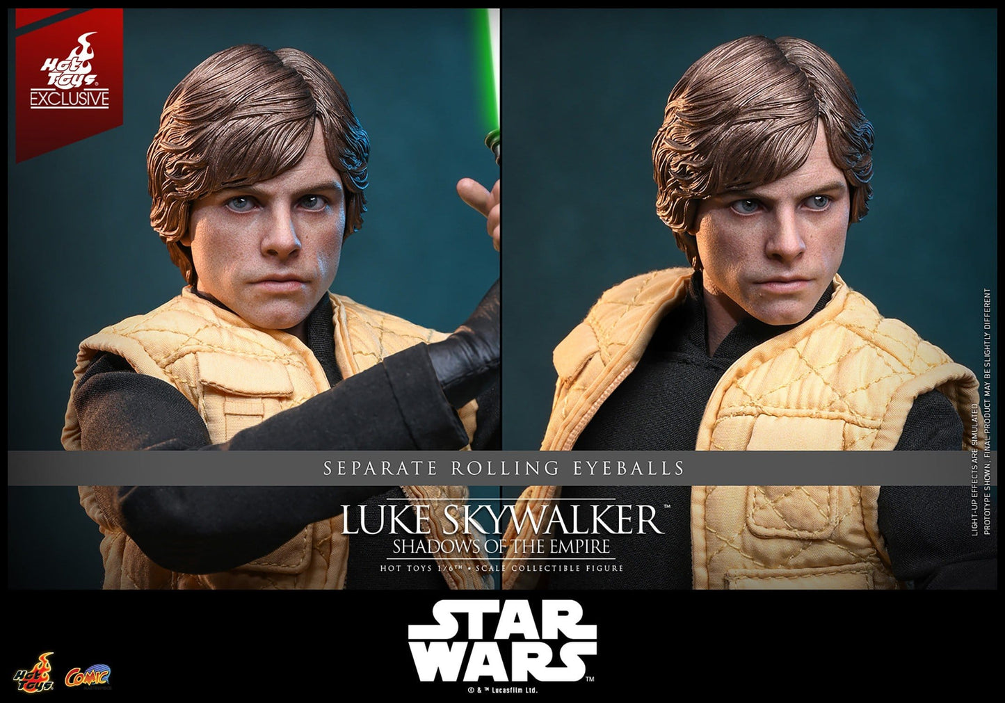 LUKE SKYWALKER SHADOWS OF THE EMPIRE HOT TOYS 1/6 STAR WARS 28 CM