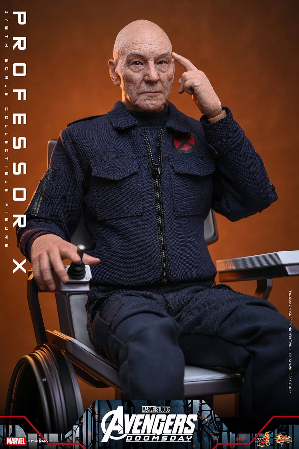 PROFESSOR X AVENGERS DOOMSDAY HOT TOYS 1/6 25 CM