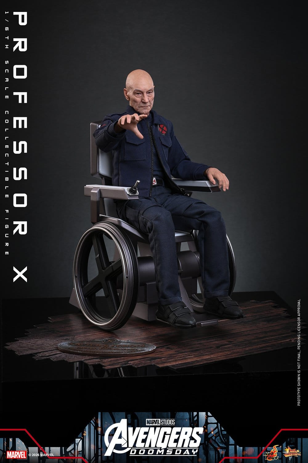 PROFESSOR X AVENGERS DOOMSDAY HOT TOYS 1/6 25 CM