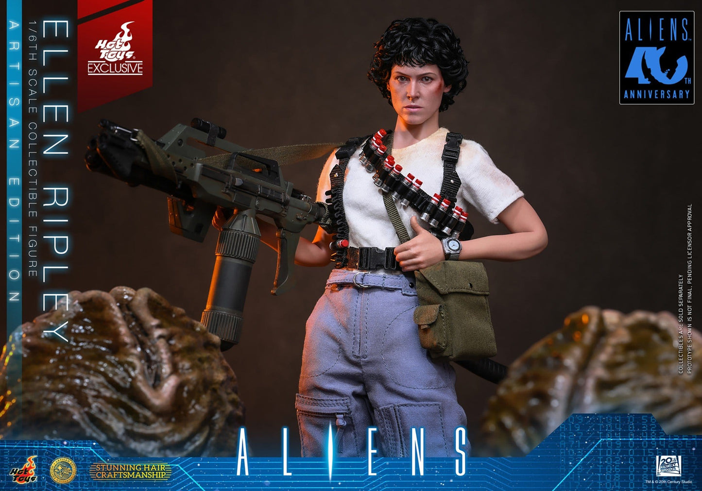 ELLEN RIPLEY ARTISAN DELUXE HOT TOYS 1/6 ALIENS 30 CM