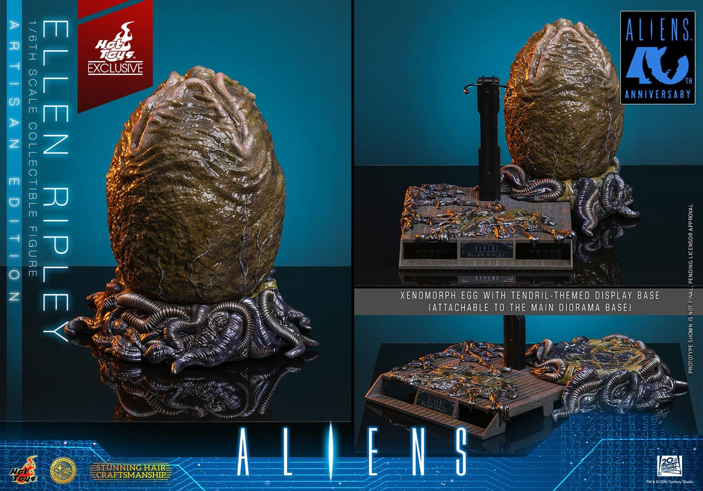 ELLEN RIPLEY ARTISAN DELUXE HOT TOYS 1/6 ALIENS 30 CM