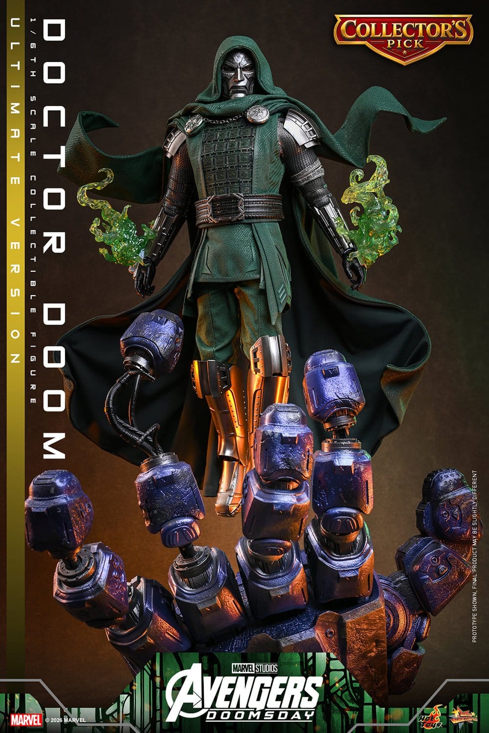 DOCTOR DOOM FIGURA HOT TOYS AVENGERS: DOOMSDAY ULTIMATE VERSION 1/6 31 CM