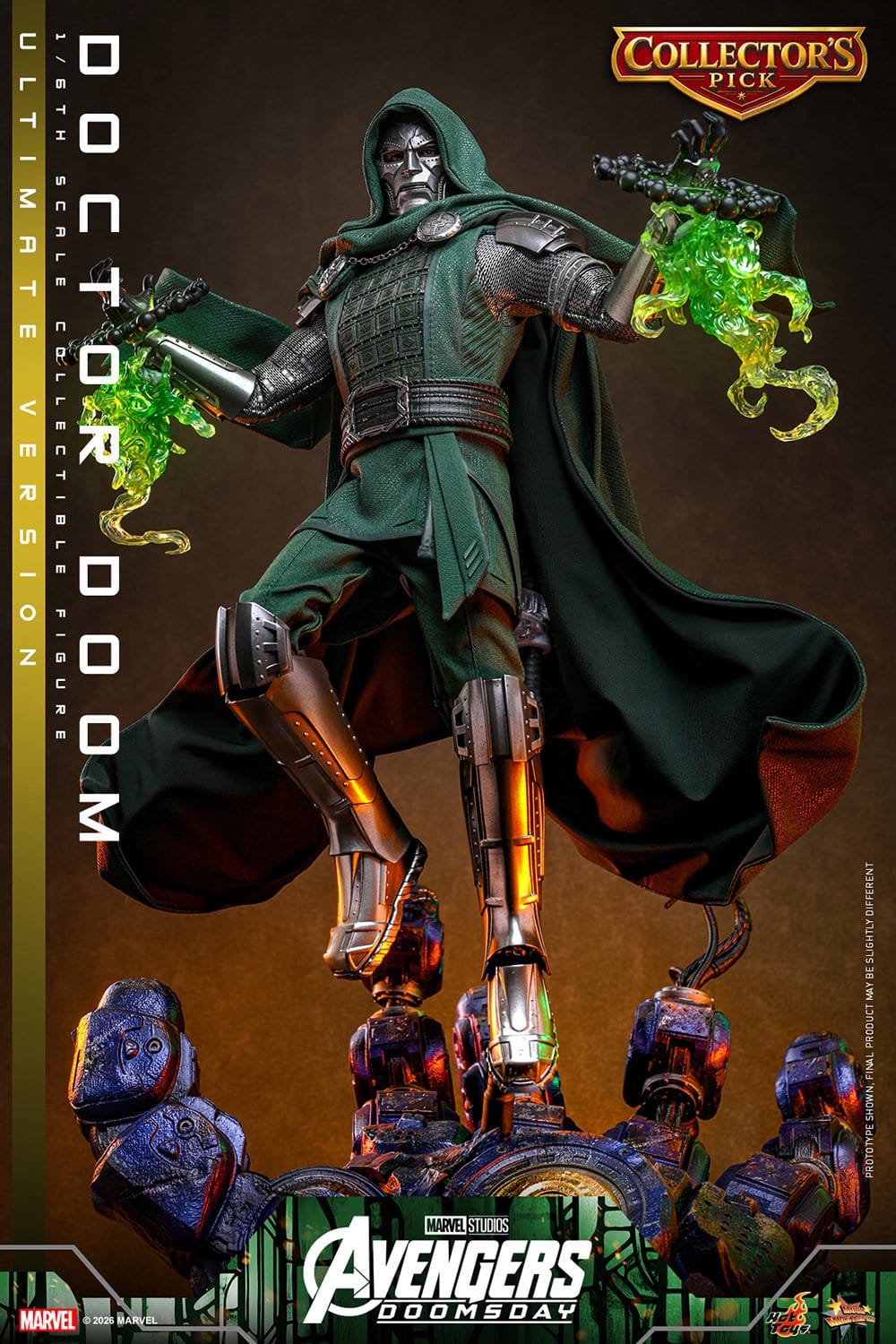 DOCTOR DOOM FIGURA HOT TOYS AVENGERS: DOOMSDAY ULTIMATE VERSION 1/6 31 CM