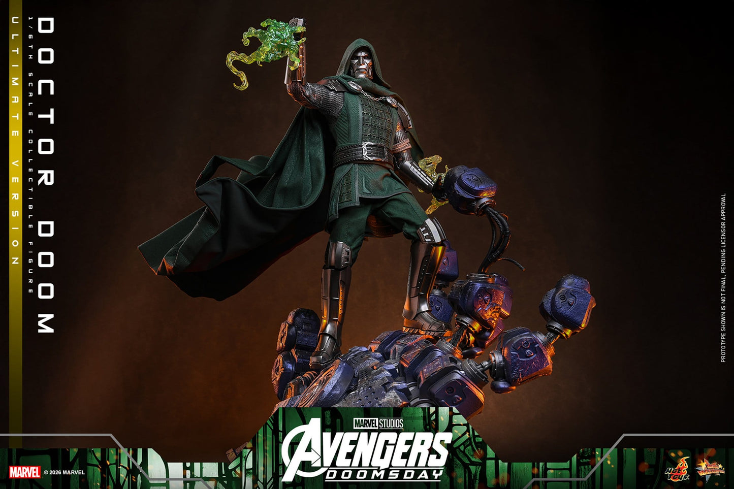 DOCTOR DOOM FIGURA HOT TOYS AVENGERS: DOOMSDAY ULTIMATE VERSION 1/6 31 CM